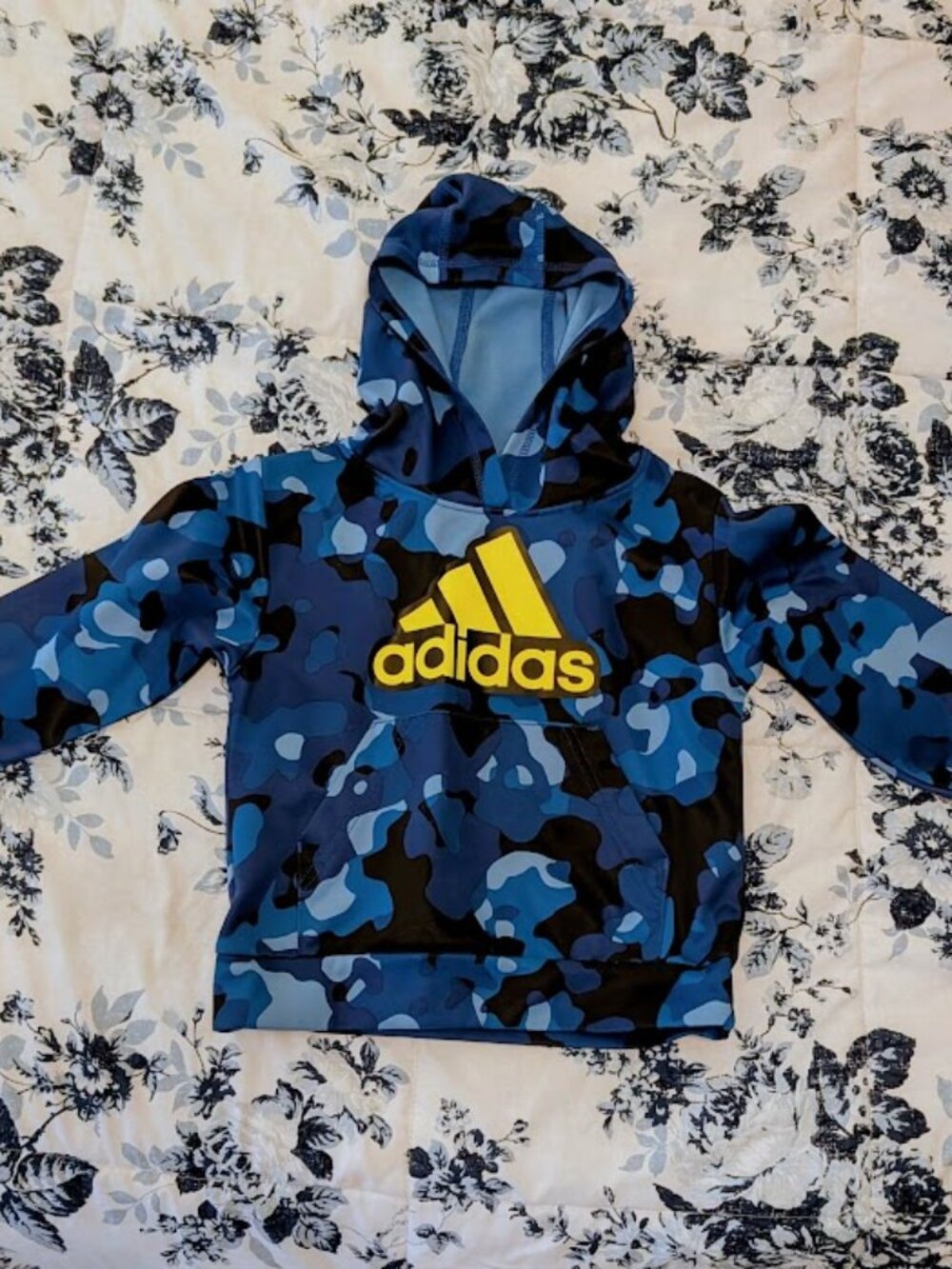 Adidas Blue Camouflage Hoodie 4T